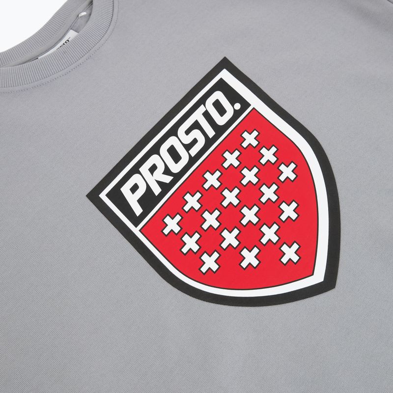 Bluza męska PROSTO Big Shield Crewneck gray 3