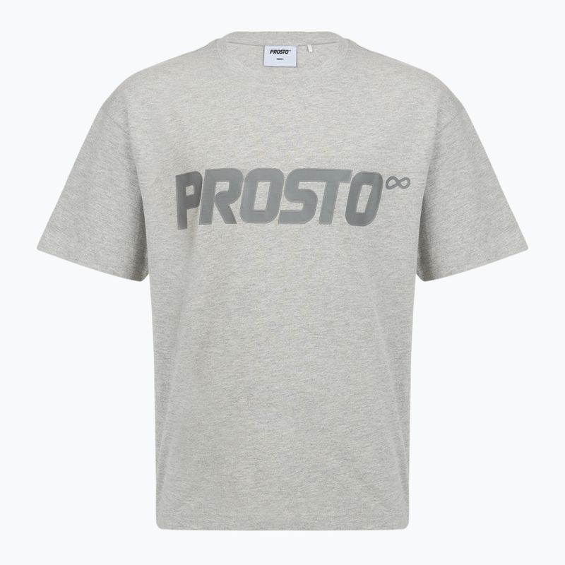 Koszulka męska PROSTO Big Log grey/melange