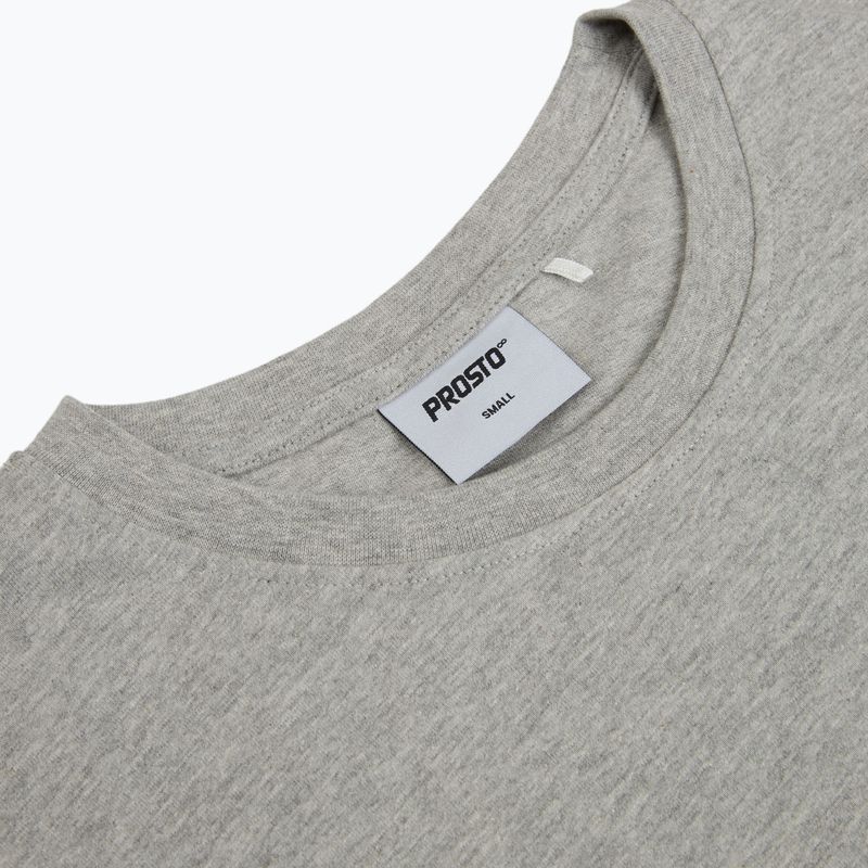 Koszulka męska PROSTO Big Log grey/melange 3