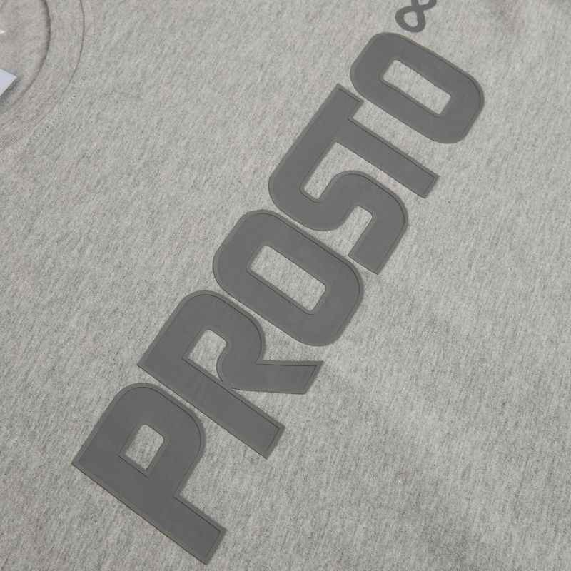 Koszulka męska PROSTO Big Log grey/melange 4