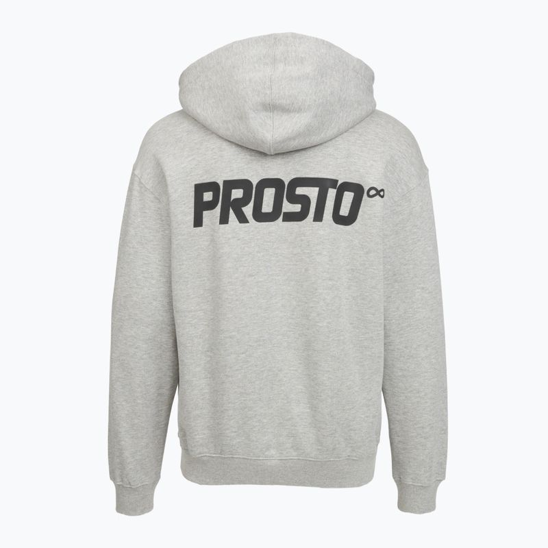 Bluza męska PROSTO Hoodie Half Zip Big Log Infinity grey/melange 2
