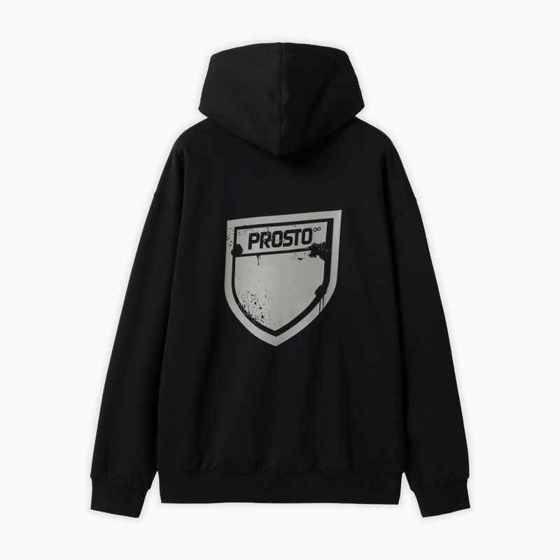 Bluza męska PROSTO Hoodie Splash Shield black 2