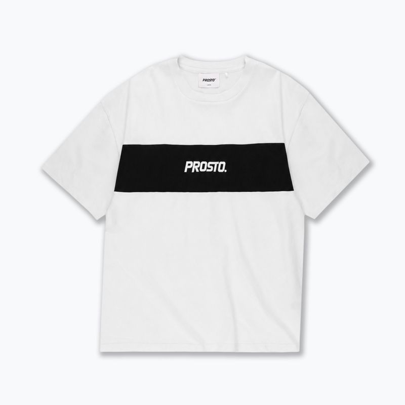 Koszulka męska PROSTO Root white/black
