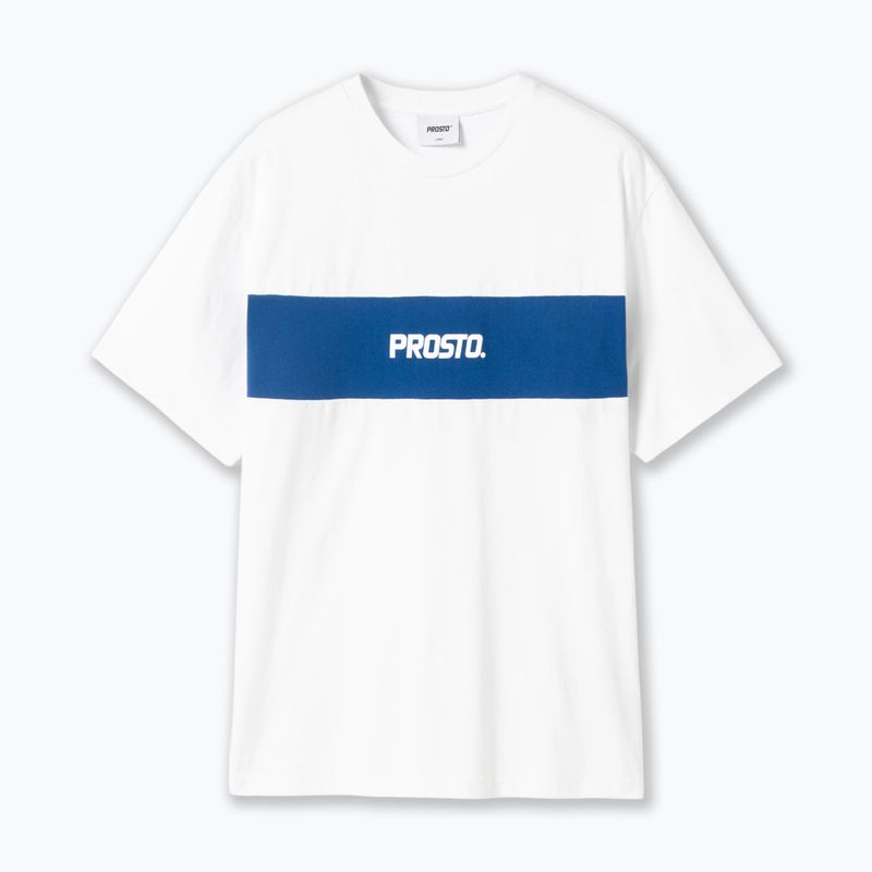 Koszulka męska PROSTO Root white/navy blue
