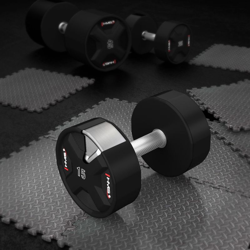 Hantel HMS HPC 1 szt. 15 kg black 5