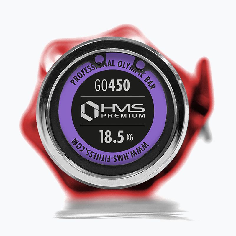 Gryf prosty olimpijski HMS GO450 + zaciski Lock Jaw ZG1000R 4