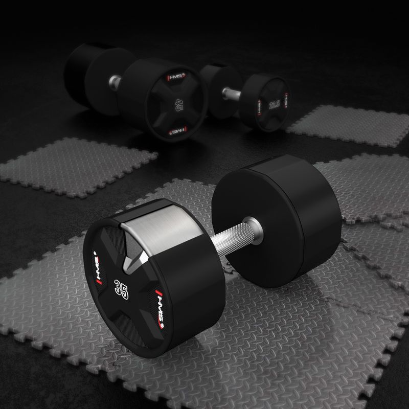 Hantel HMS HPC 1 szt. 35 kg black 5