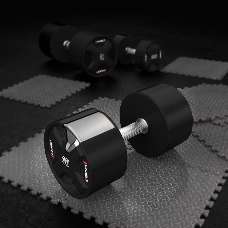 Hantel HMS HPC 1 szt. 40 kg black 5