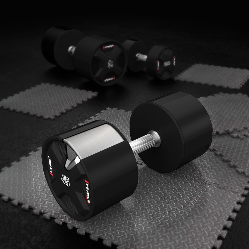 Hantel HMS HPC 1 szt. 45 kg black 5