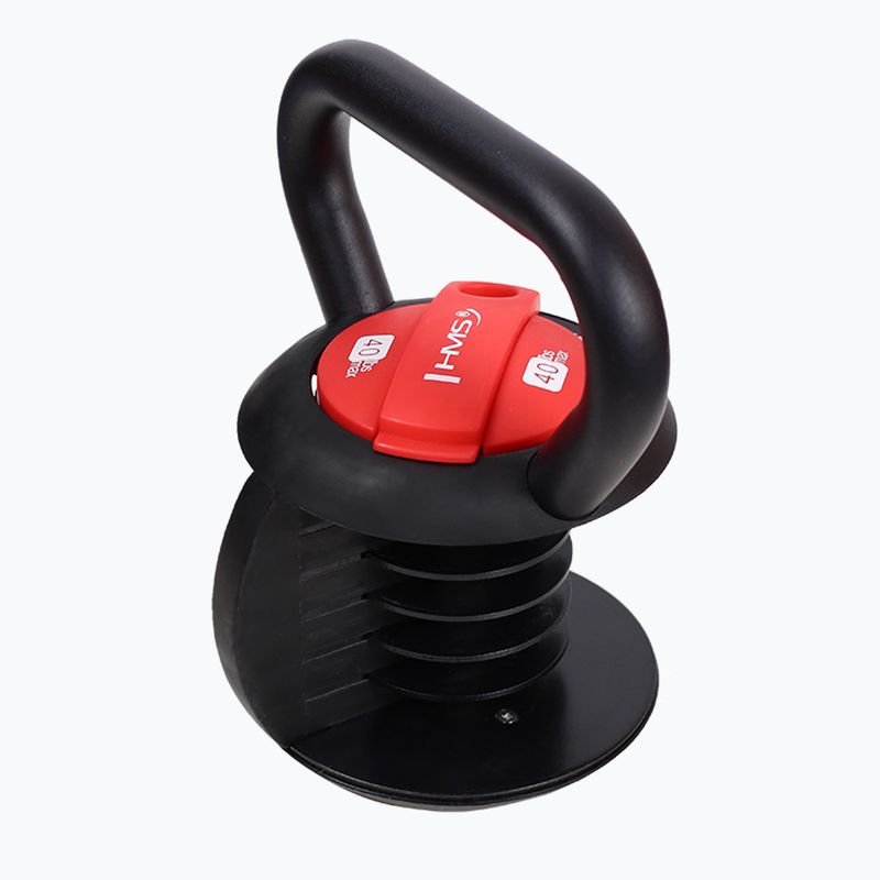 Kettlebell regulowany HMS KR40 szary/czarny 4