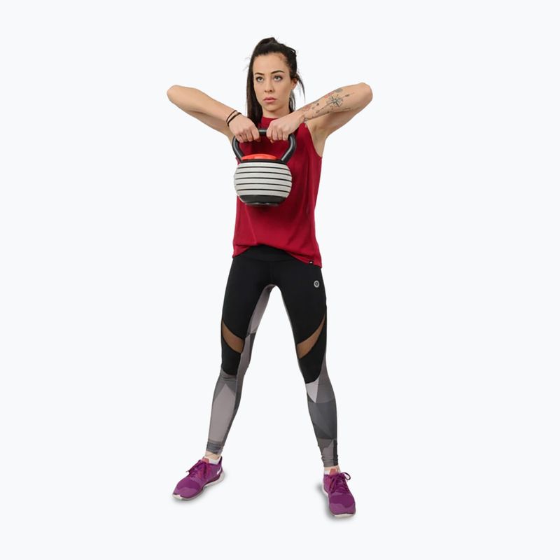 Kettlebell regulowany HMS KR40 szary/czarny 9