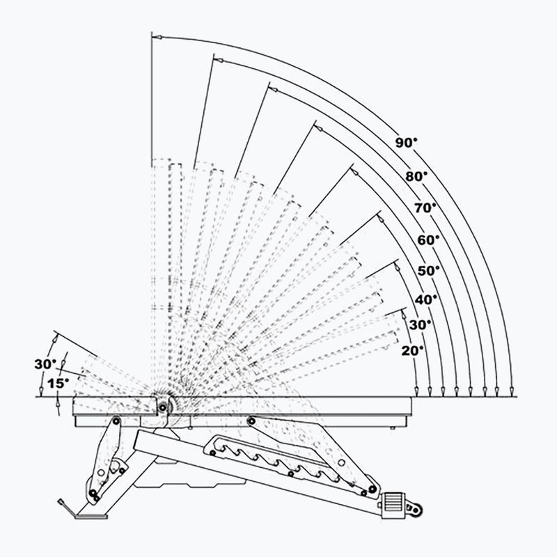 Ławka treningowa regulowana HMS L3150 black 4