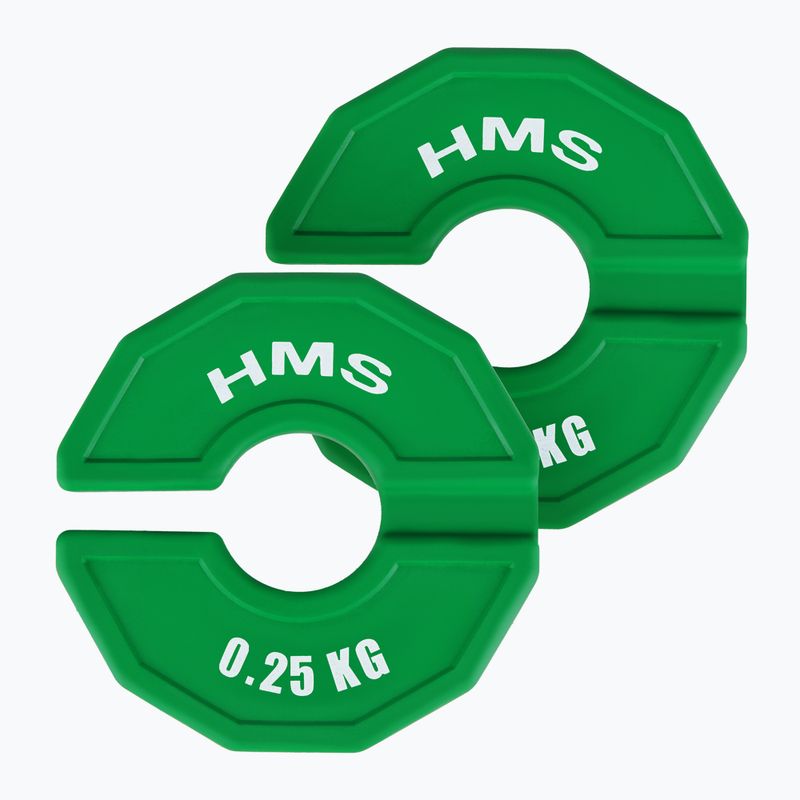 Obciążenie na sprzęt typu nakładka HMS TSN25 2 x 0,25 kg green