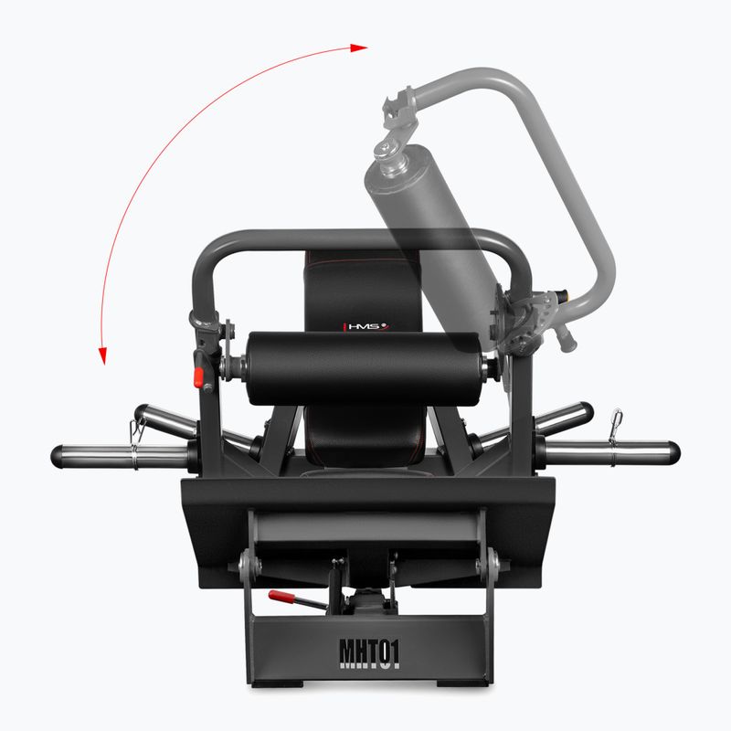 Ławka do ćwiczeń mięśni pośladków HMS Commercial MHT01 Hip Thrust black 5