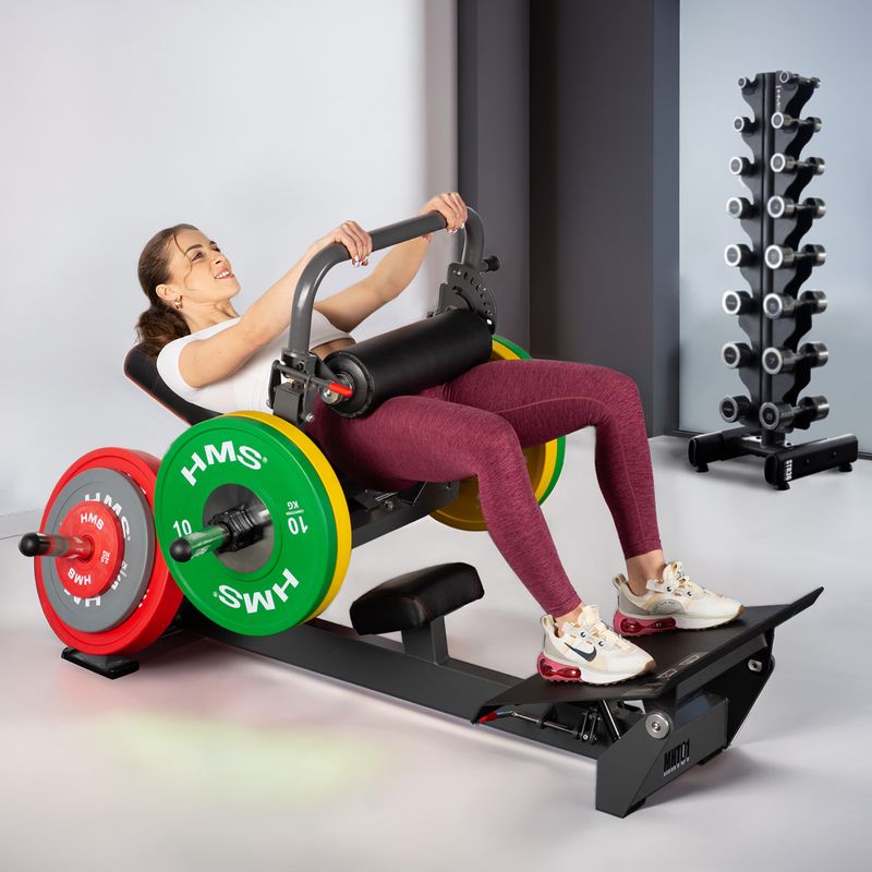 Ławka do ćwiczeń mięśni pośladków HMS Commercial MHT01 Hip Thrust black 7