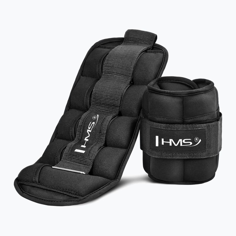 Obciążniki na kostki i nadgarstki HMS ONK03 1,5 kg 2 szt. black 3