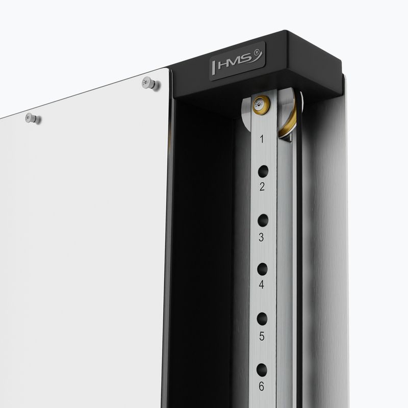 Brama treningowa przyścienna HMS BS302 Commercial silver 6