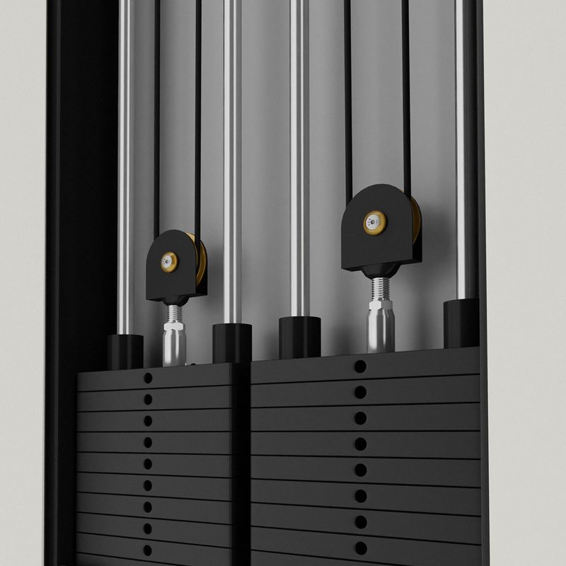 Brama treningowa przyścienna HMS BS302 Commercial silver 10