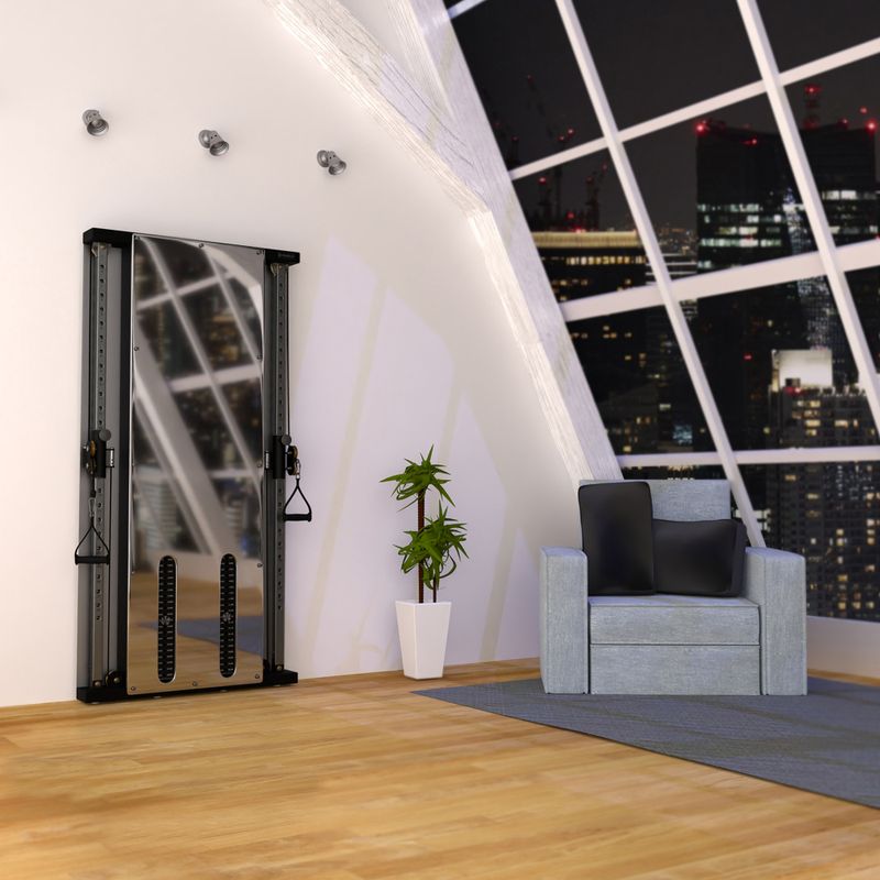 Brama treningowa przyścienna HMS BS302 Commercial silver 13