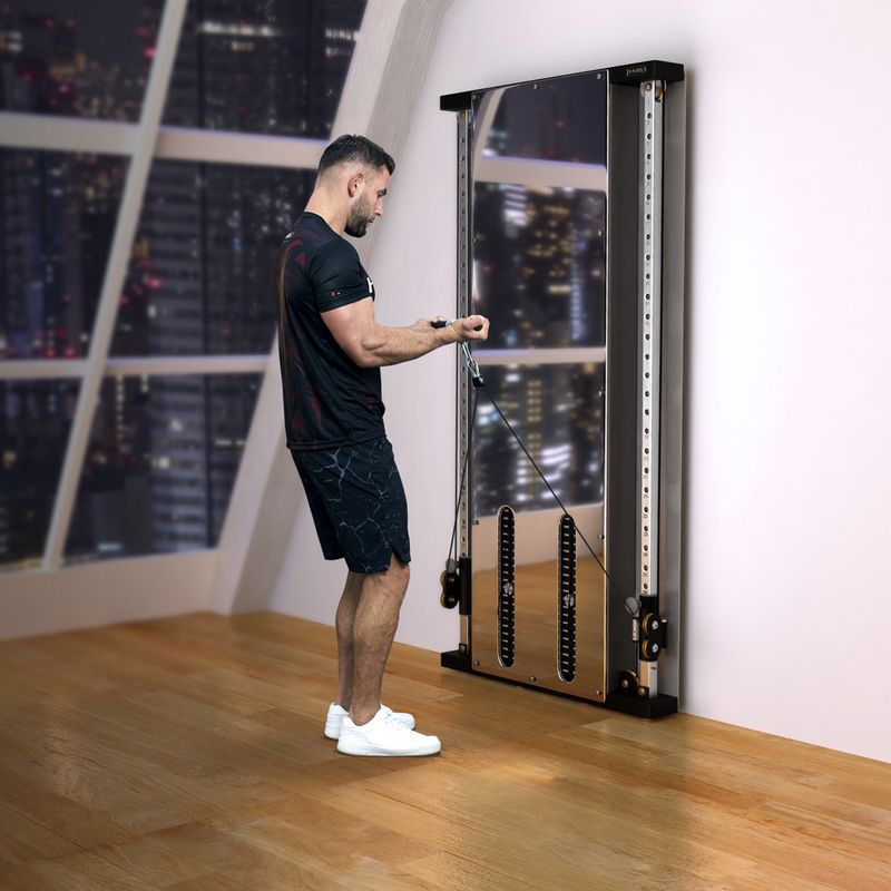 Brama treningowa przyścienna HMS BS302 Commercial silver 15