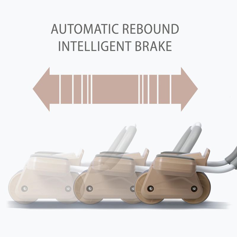 Koło automatyczne do ćwiczeń mięśni brzucha z wyświetlaczem HMS KA08 brązowy 8