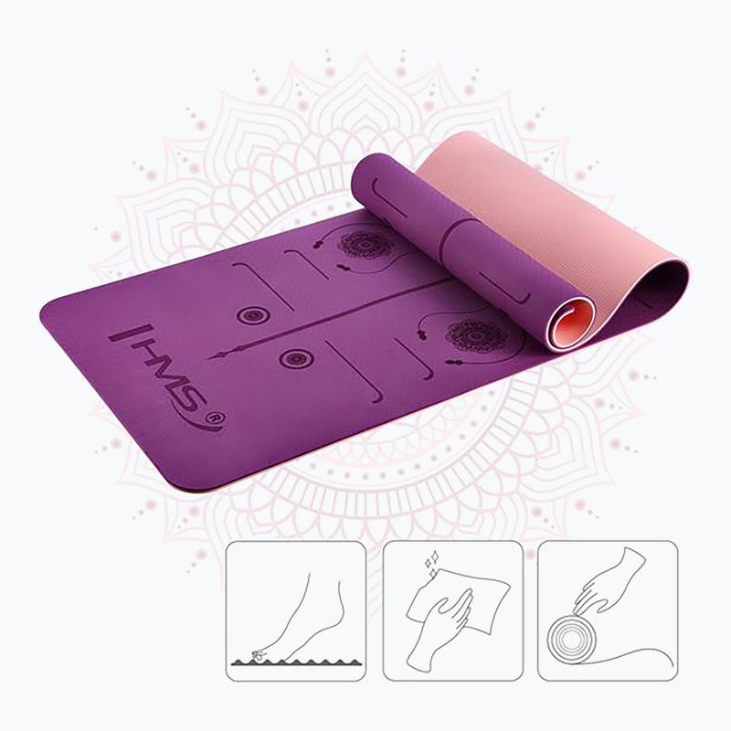 Mata do jogi HMS YM10 8 mm violet 3
