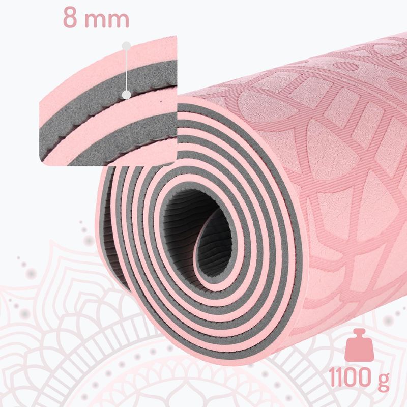 Mata do jogi HMS YM10 light pink 3