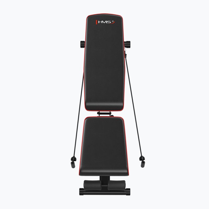 Ławka treningowa z linkami oporowymi HMS L1217 black 6