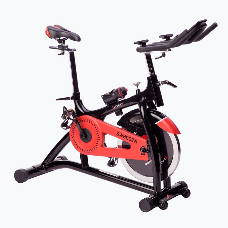 Rower spinningowy HMS Sw8902N czarno-czerwony 17-09-007