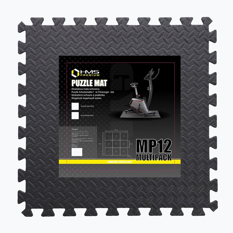 Mata puzzle pod sprzęt HMS Mp12 9 elementów szara 17-63-085 11