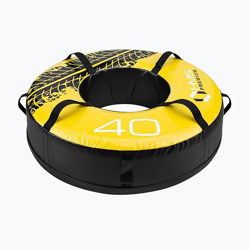 Opona treningowa HMS PYT01 Premium 40 kg czarny/żółty 3