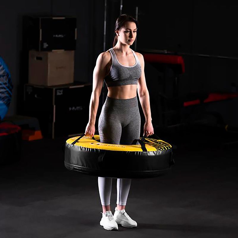 Opona treningowa HMS PYT01 Premium 40 kg czarny/żółty 9