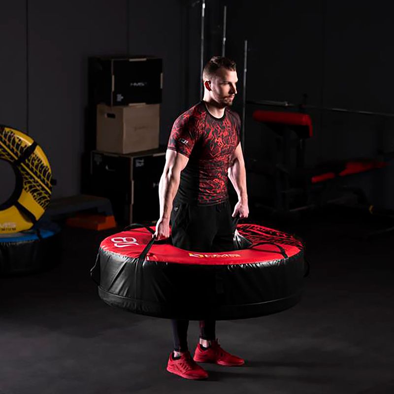 Opona treningowa HMS PYT03 Premium 80 kg czarny/czerwony 10