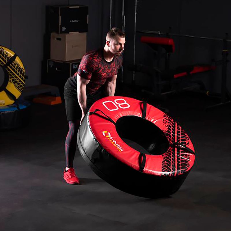Opona treningowa HMS PYT03 Premium 80 kg czarny/czerwony 11