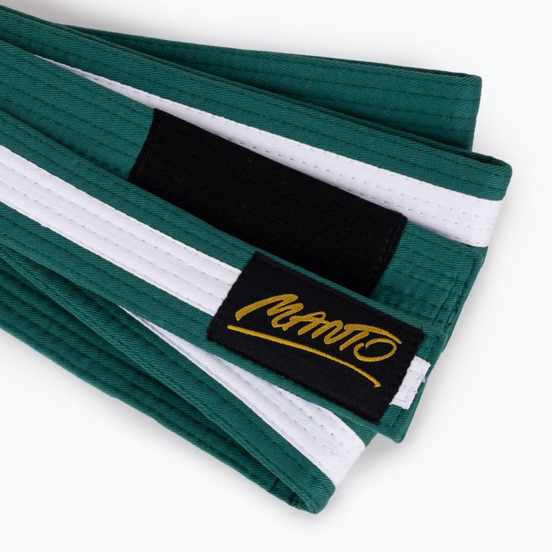 Pas do brazylijskiego jiu-jitsu dla dzieci MANTO BJJ Tag zielony/biały 3