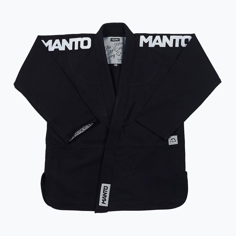 GI do brazylijskiego jiu-jitsu męskie MANTO BJJ X4 czarny 2