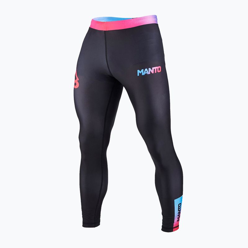 Legginsy treningowe męskie MANTO Miami czarny