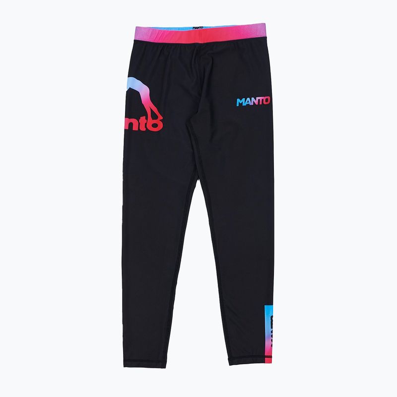 Legginsy treningowe męskie MANTO Miami czarny 2