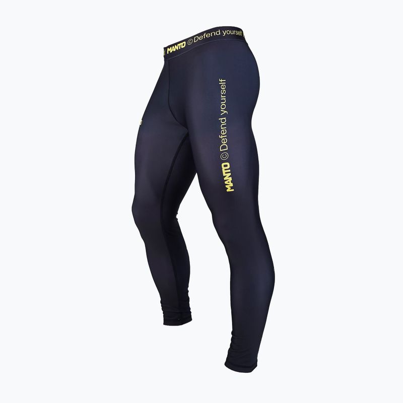 Legginsy treningowe męskie MANTO Alpha czarny