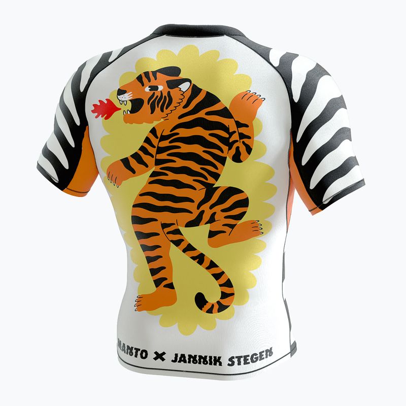 Rashguard męski MANTO Tigre biały 2