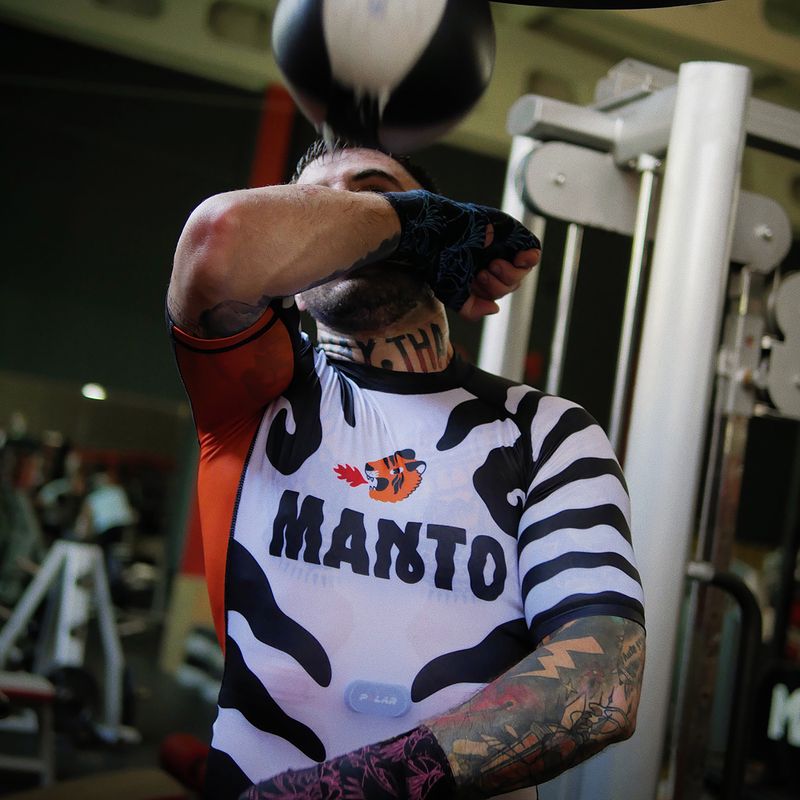 Rashguard męski MANTO Tigre biały 5