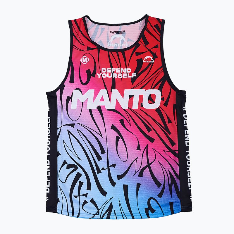 Koszulka treningowa męska MANTO Multi Gradient niebieski/czerwony