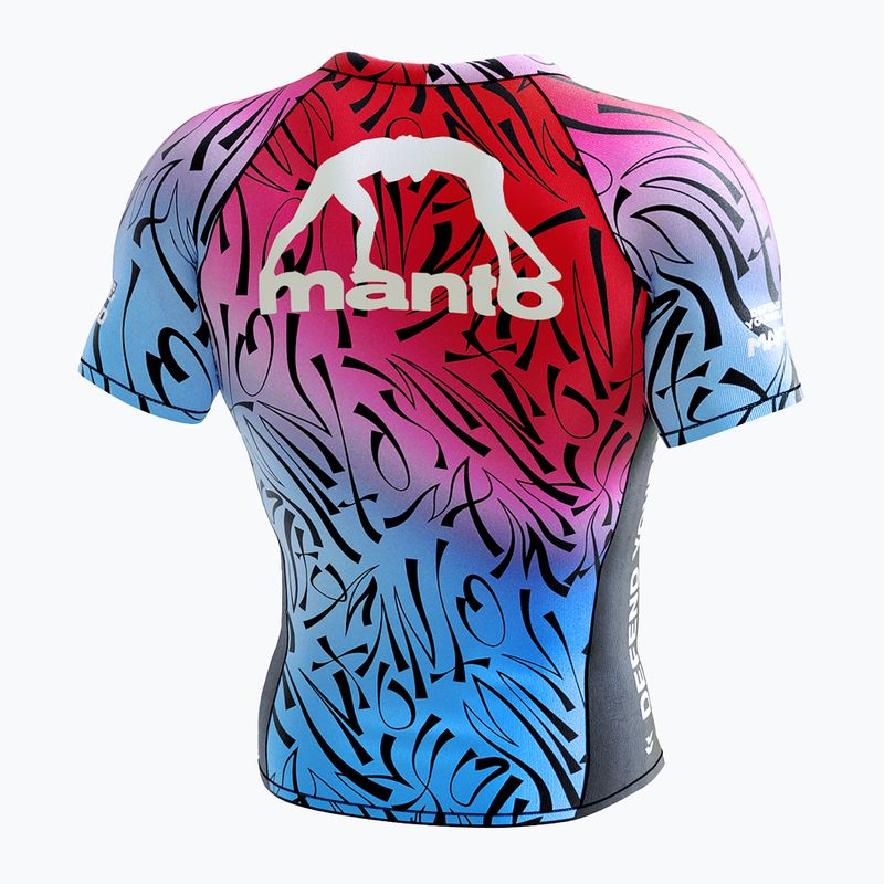 Rashguard męski MANTO Multi Gradient czarny 2