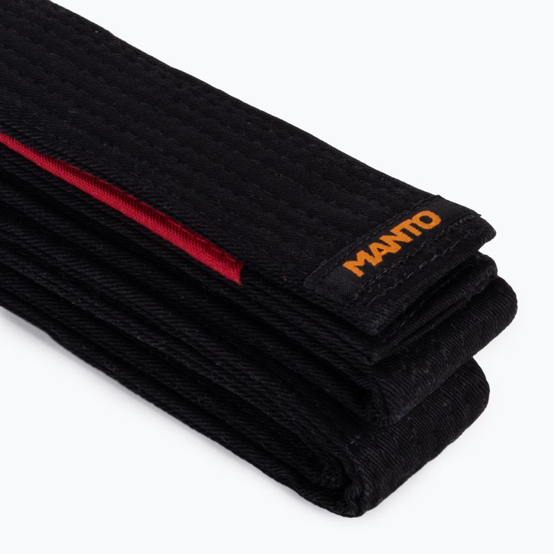 Pas do brazylijskiego jiu-jitsu MANTO BJJ Label czarny