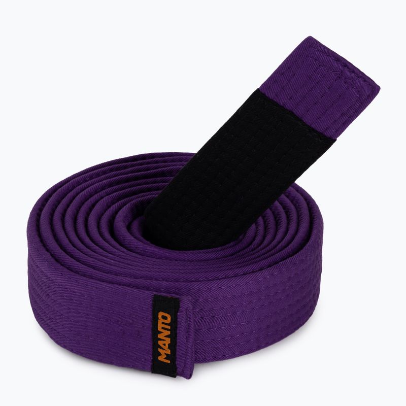 Pas do brazylijskiego jiu-jitsu MANTO BJJ Label fiolet 3