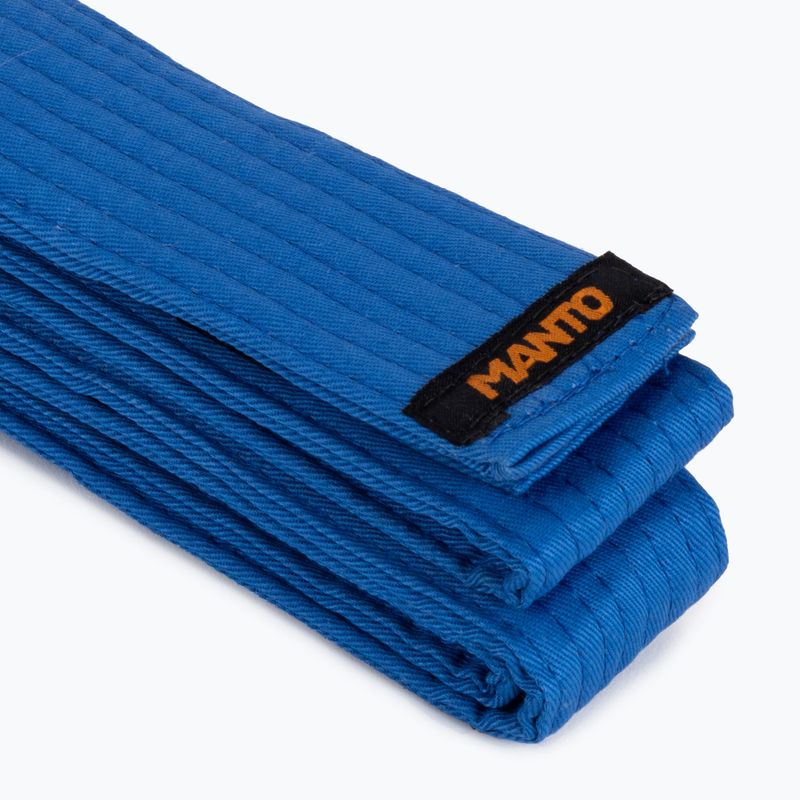 Pas do brazylijskiego jiu-jitsu MANTO BJJ Label niebieski