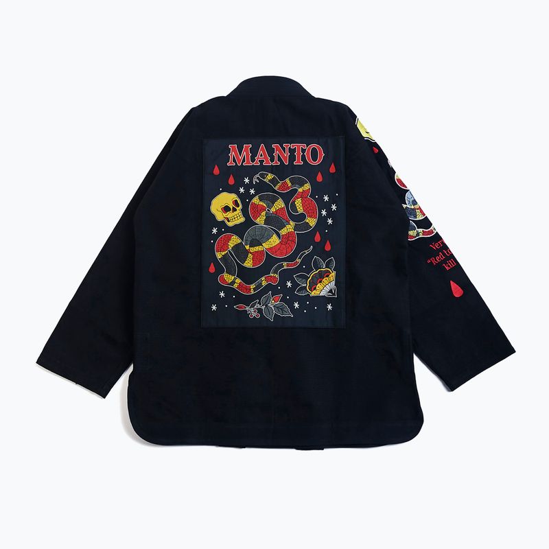GI do brazylijskiego jiu-jitsu męskie MANTO Coral BJJ czarny 2