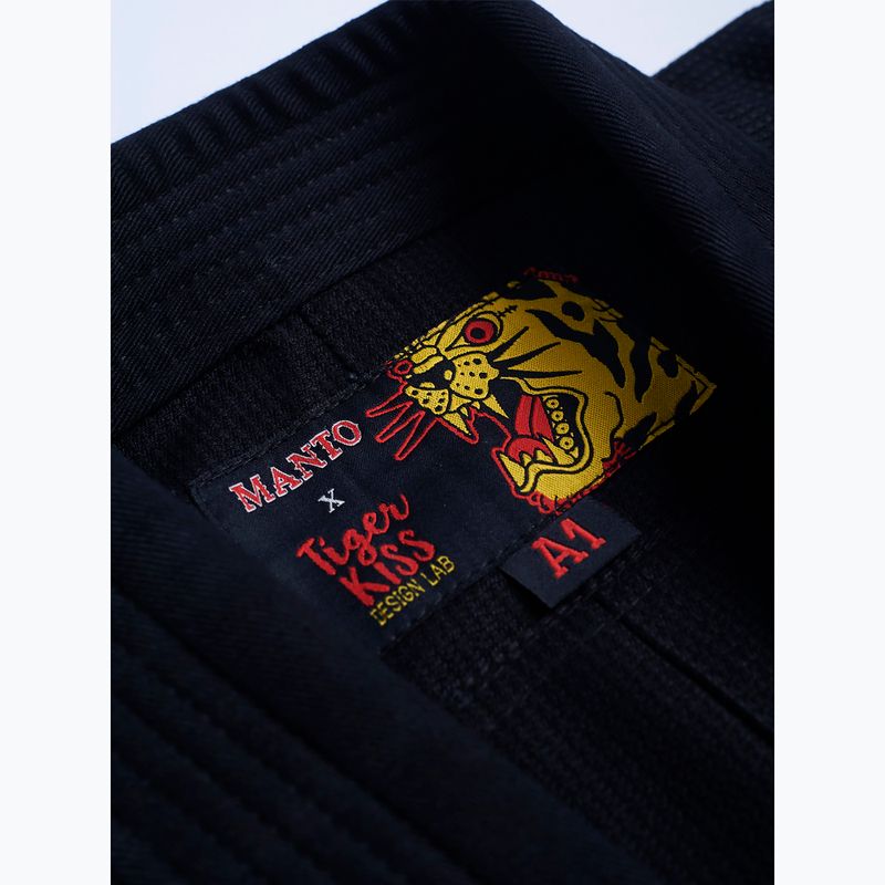 GI do brazylijskiego jiu-jitsu męskie MANTO Coral BJJ czarny 5