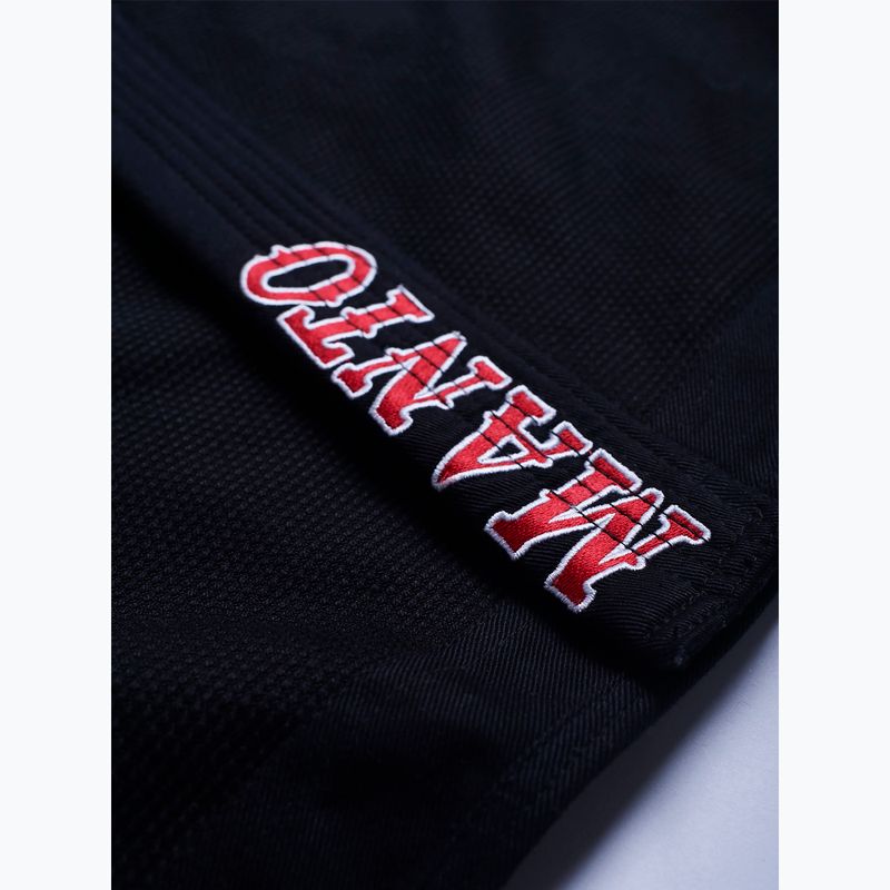 GI do brazylijskiego jiu-jitsu męskie MANTO Coral BJJ czarny 7