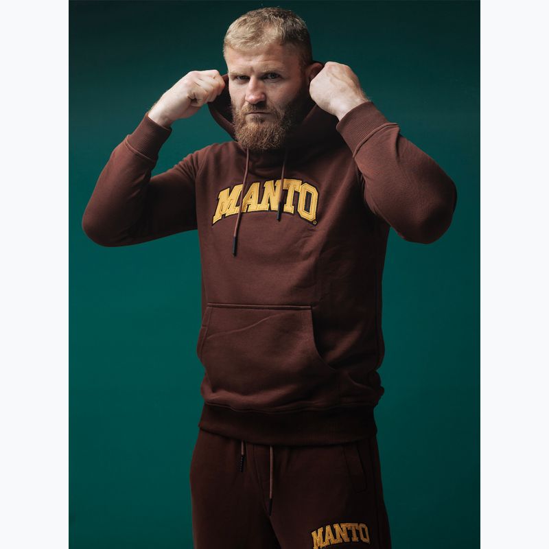 Bluza męska MANTO Varsity brązowy 7